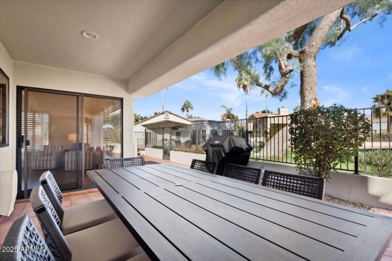 Side Patio Dining with a View