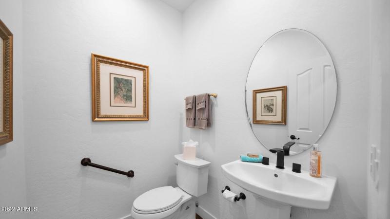 Downstairs powder room