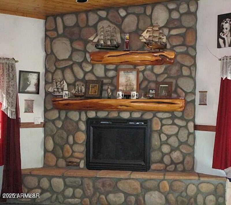 Fireplace in great room
