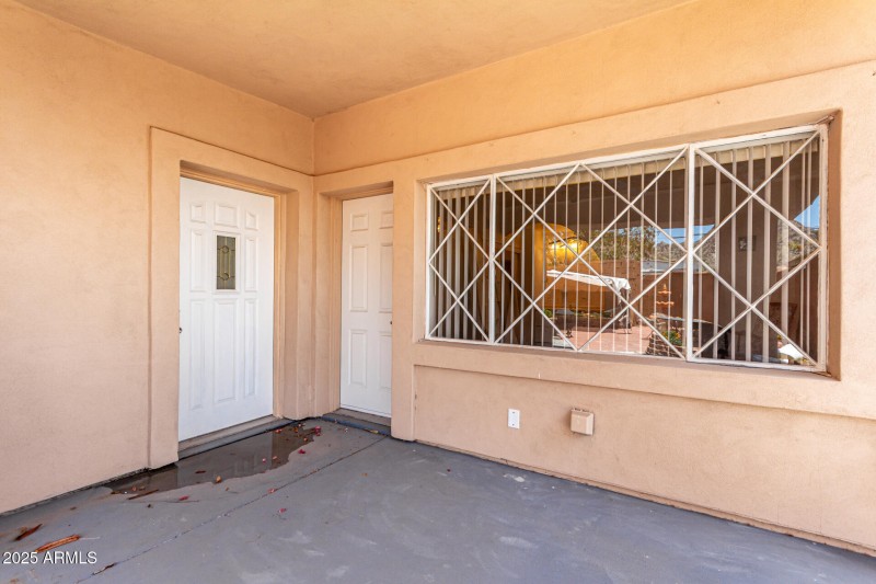 Back door entrance