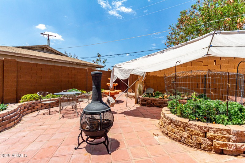 Backyard patio