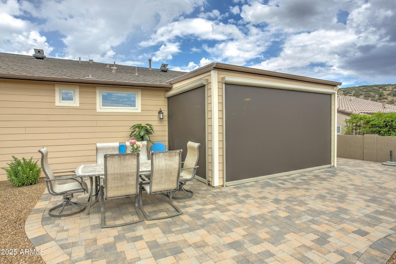 Patio with Screens Lowered