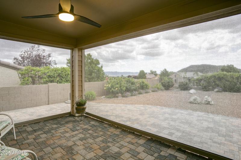 Patio with Screens Lowered
