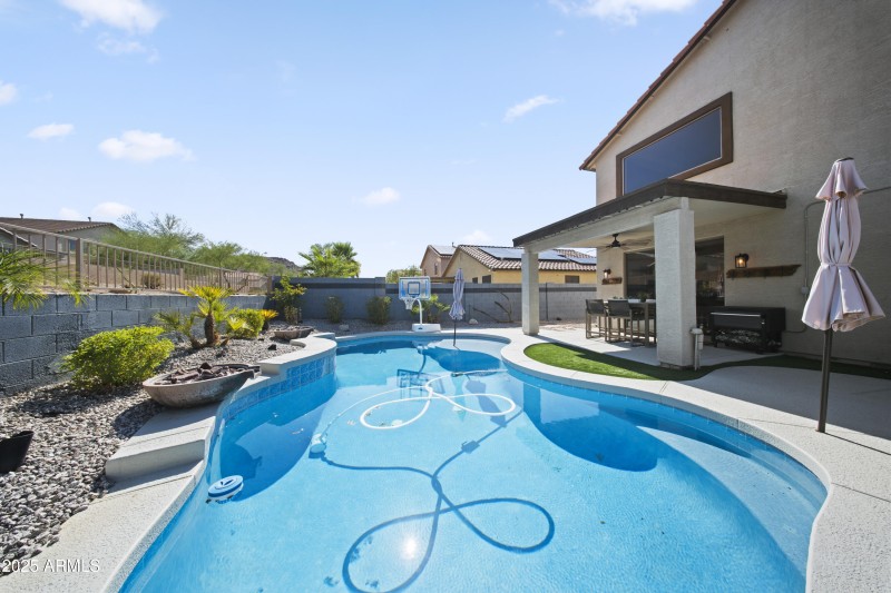 pool with gorgeous mountain views