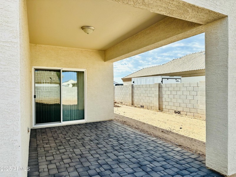 Patio from back yard