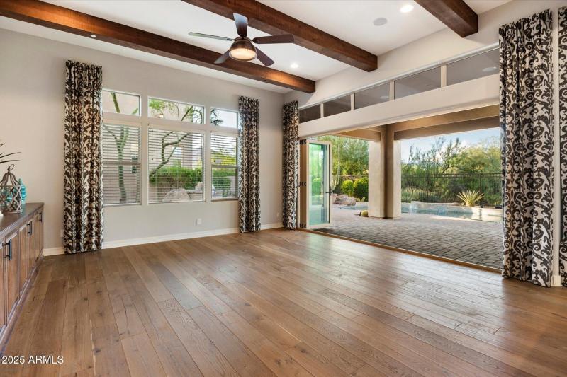 Family Room w/Glass Folding Wall