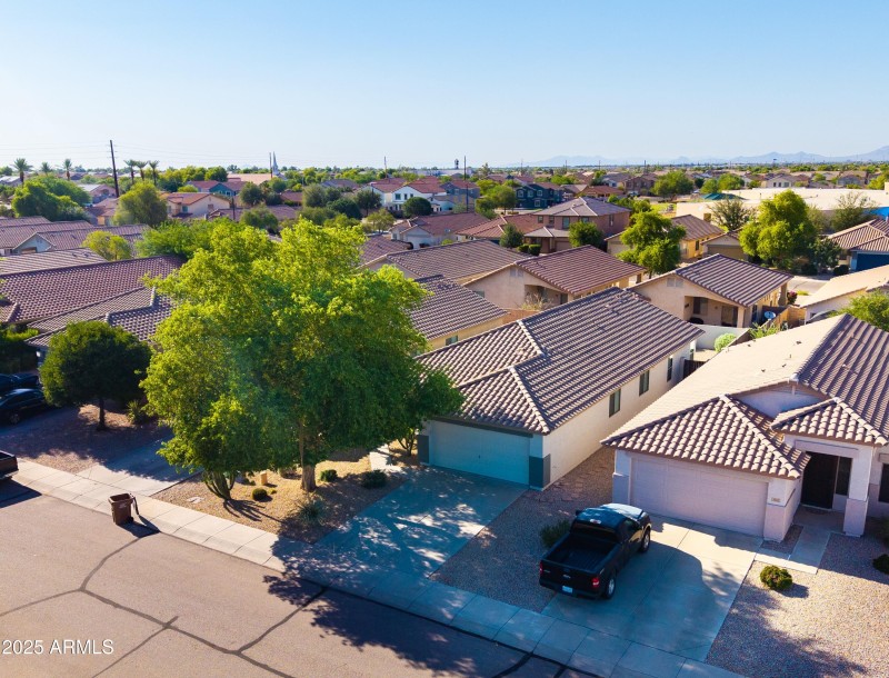 northwest aerial view