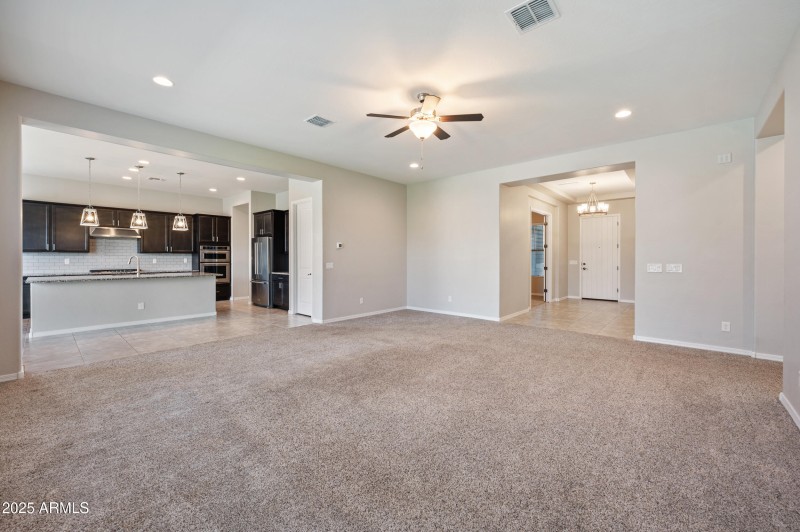 Main Living + Kitchen + Entryway