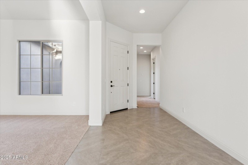 Front tile entry foyer