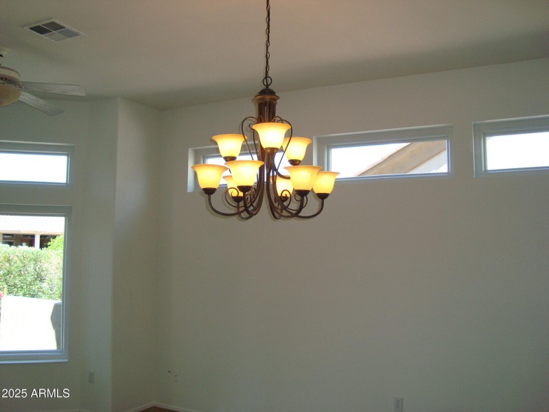 CHANDELIER IN KITCHEN
