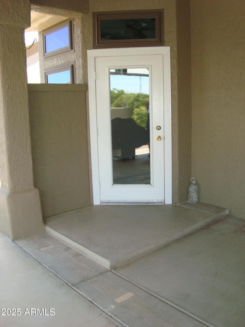 DOOR FROM KITCHEN