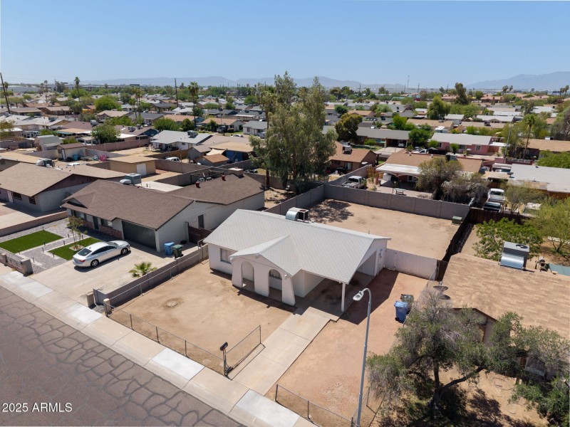 Large backyard