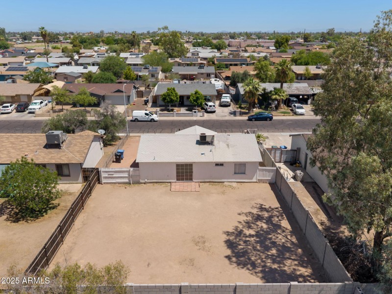 Large backyard