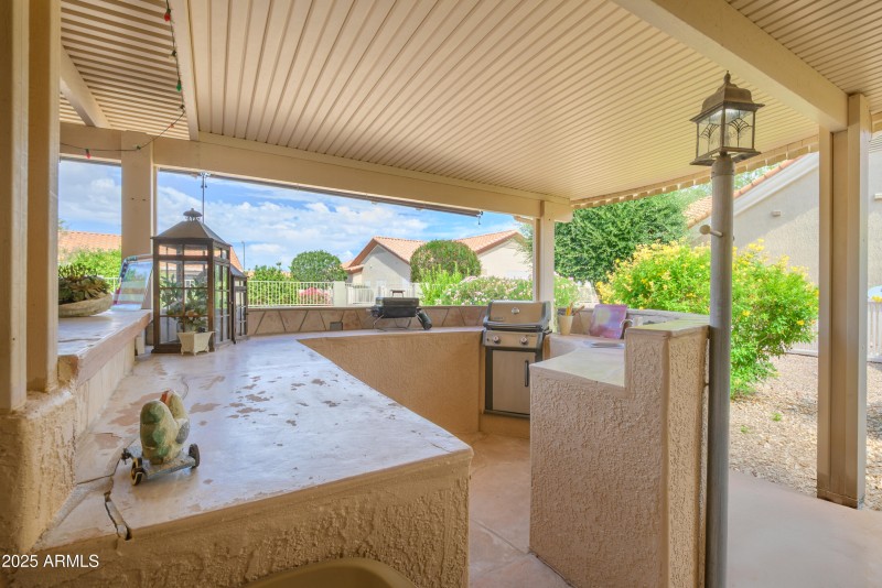 Outdoor Kitchen + Flagstone Counter Tops
