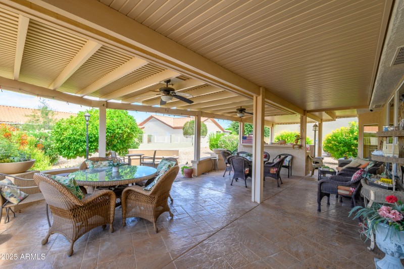 One of a Kind Covered Patio