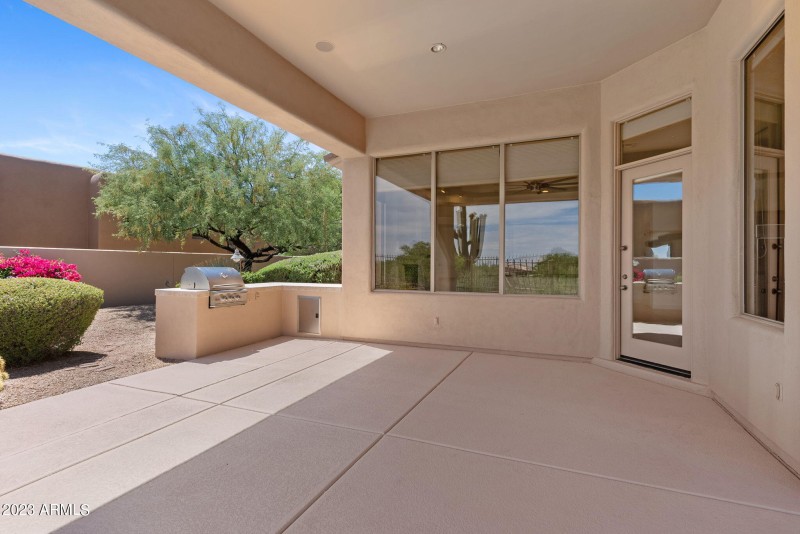 huge covered patio