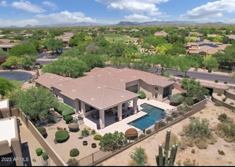 Large lot with pool