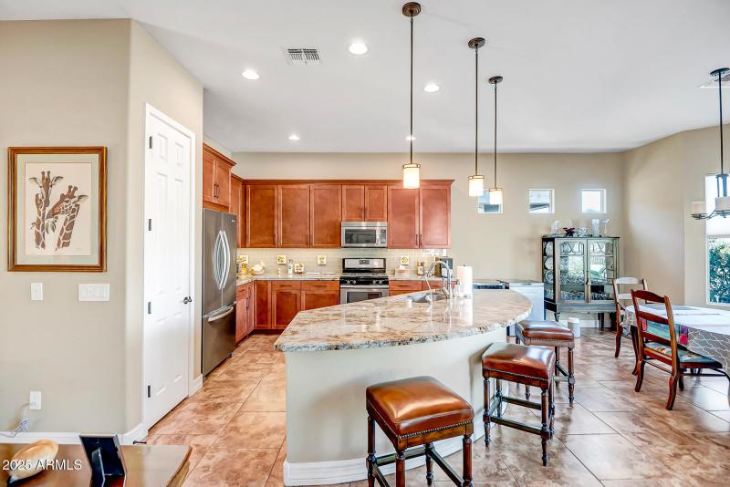 Kitchen and Island