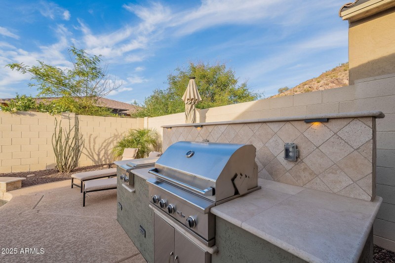 Built-in BBQ