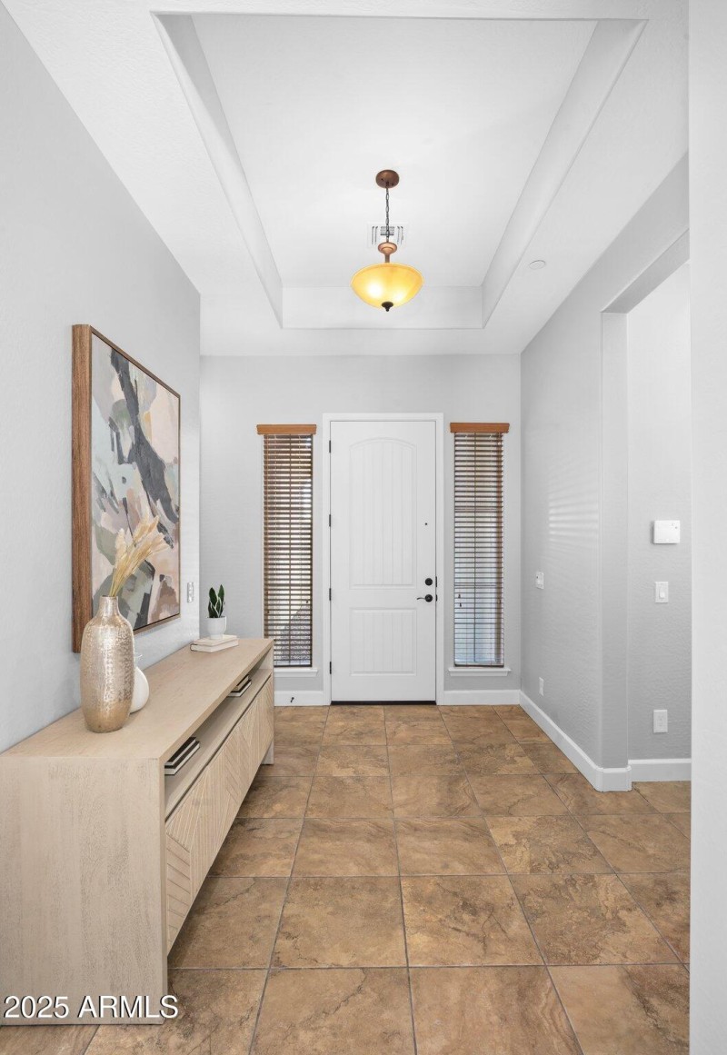 Elegant Entry with Tray Ceiling