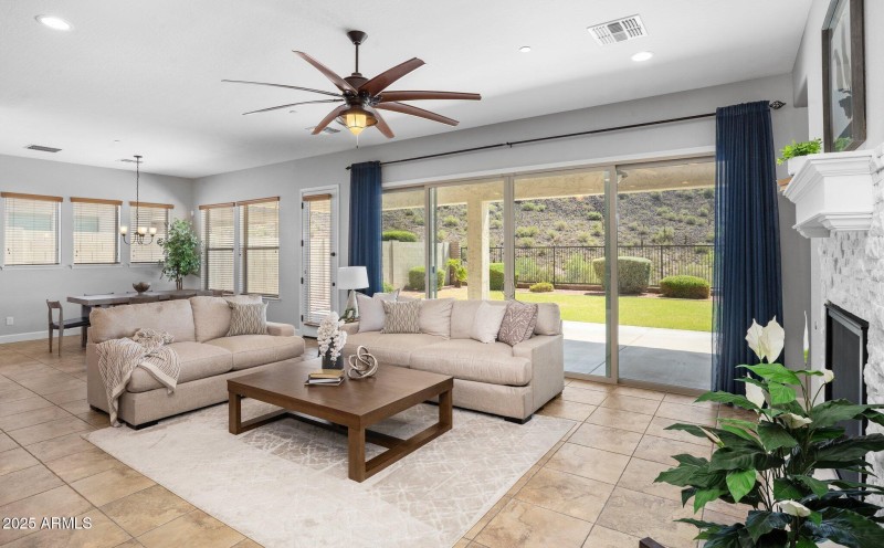Natural Light-Filled Living Room