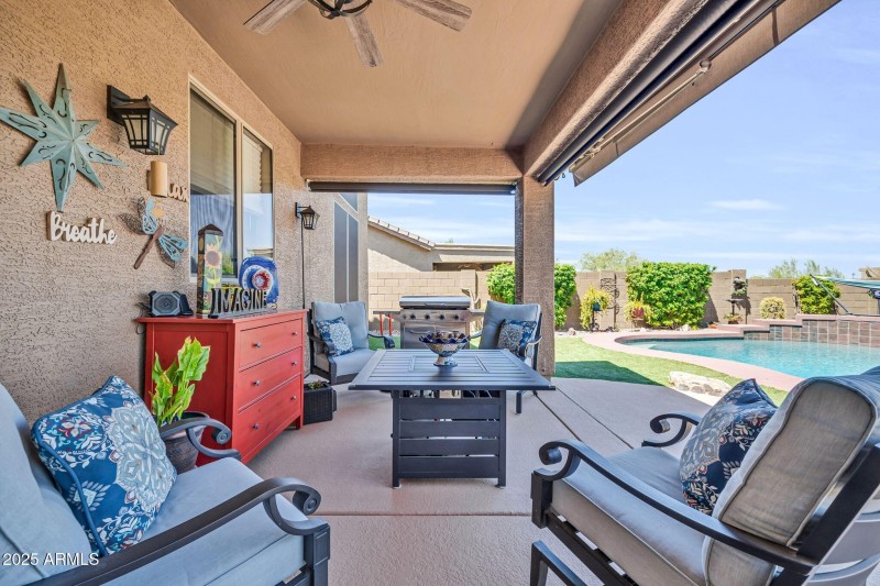 Covered patio