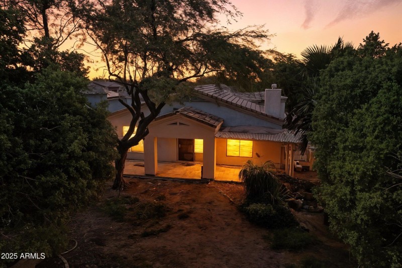 Rear patio