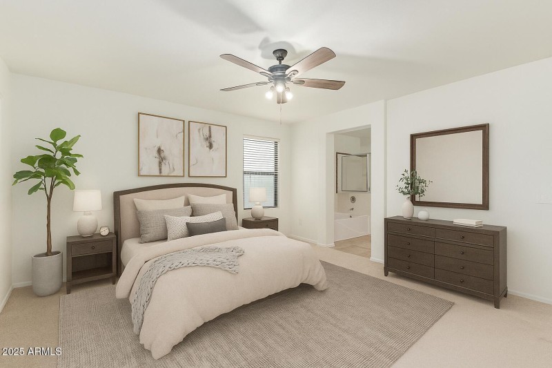 Master Bdrm Virtually staged