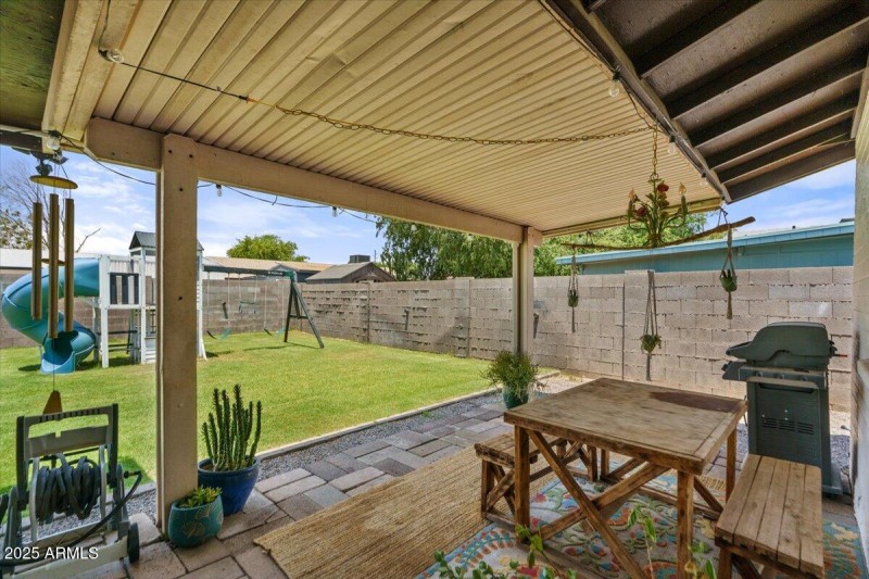 28-Back patio and yard