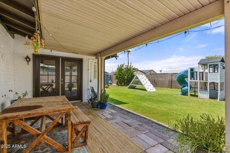 29-Back patio and yard