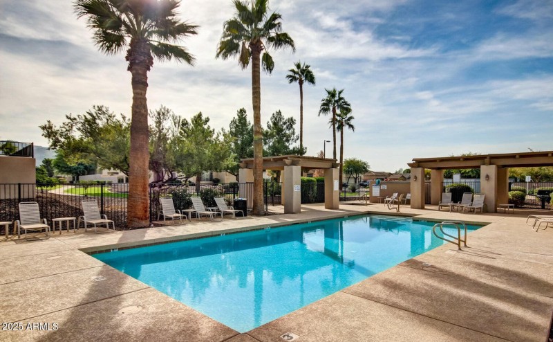 Pool and sitting area