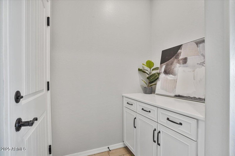 Garage entry way