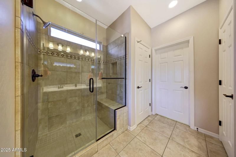 Walk-In Tiled Shower