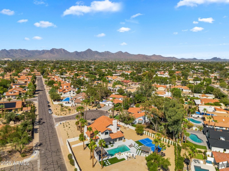 Aerial View of the House