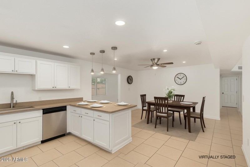 Virt Staged W Camino Aceq - Kit Dining