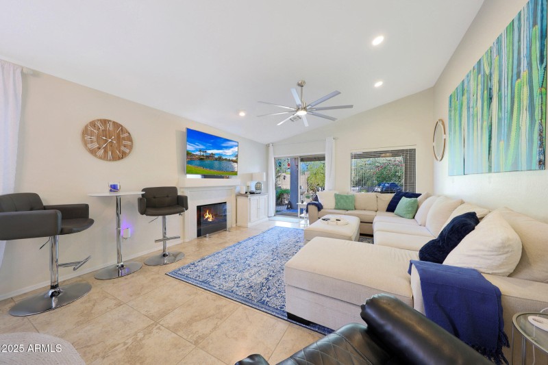 Cozy Living Space with Fireplace