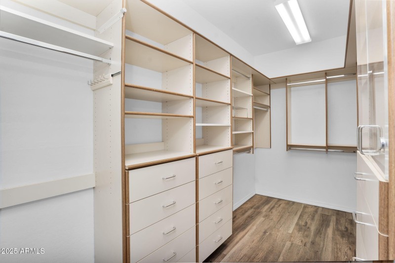 Primary closet