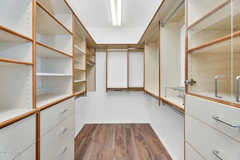 Primary closet