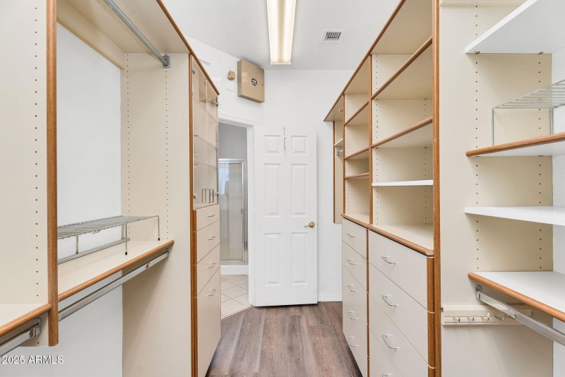 Primary closet