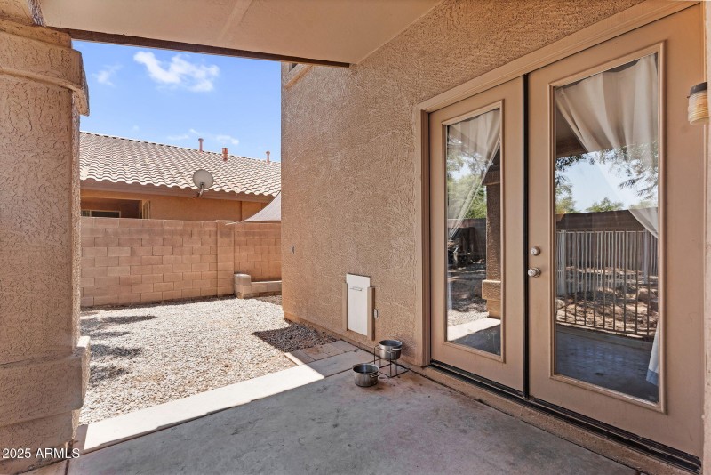 Covered patio