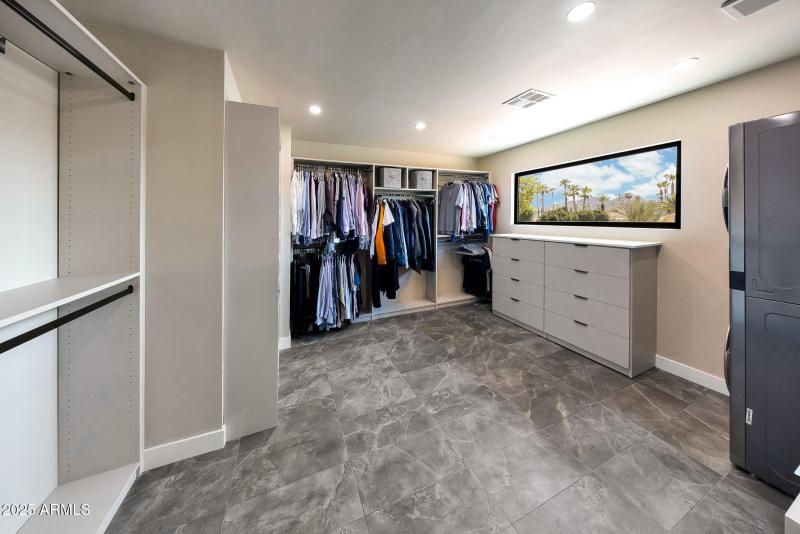 Huge primary closet