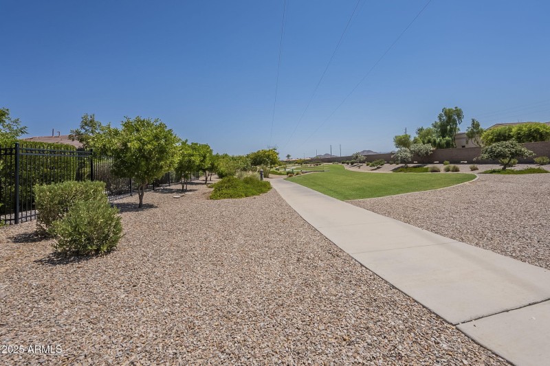Walking trail behind the home