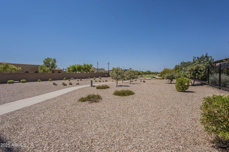 Walking trail behind the home