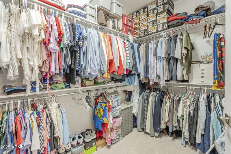 Primary closet