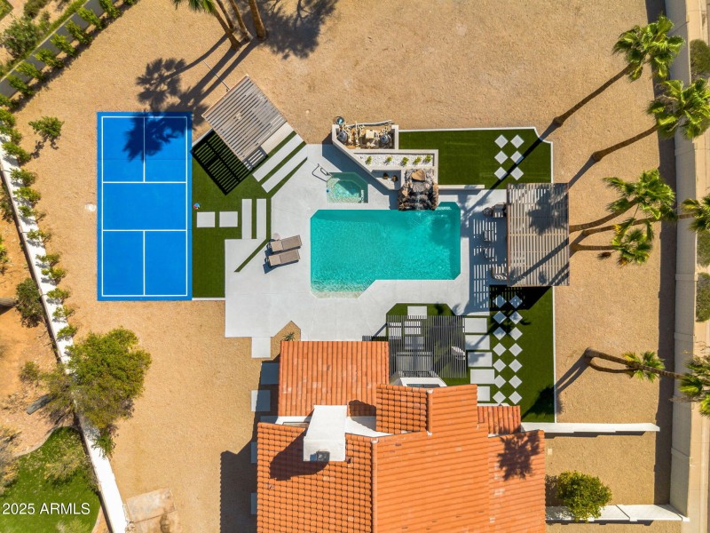 Aerial View of the House