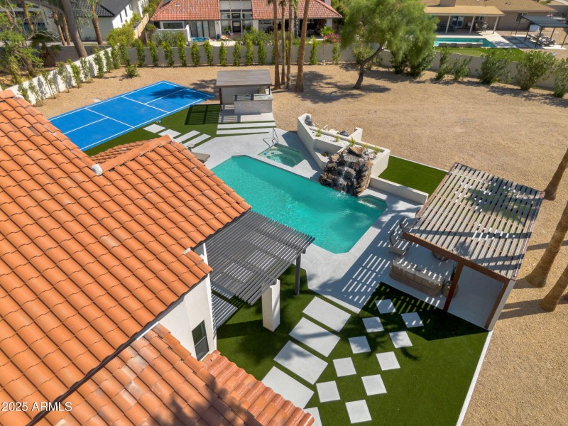 Aerial View of the House