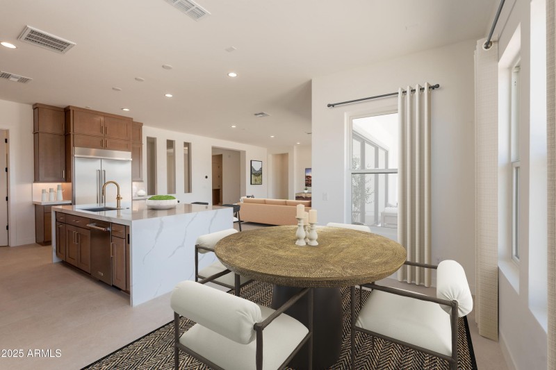 Virtually Staged Casual Dining Area