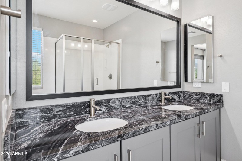 Dual vanity in Master Bath