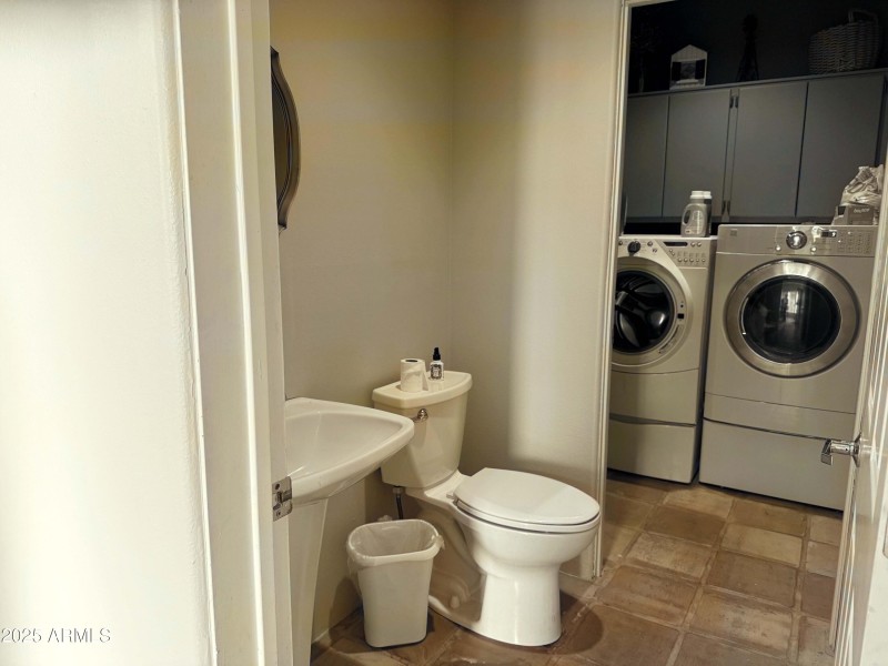 11 half bath and laundry room