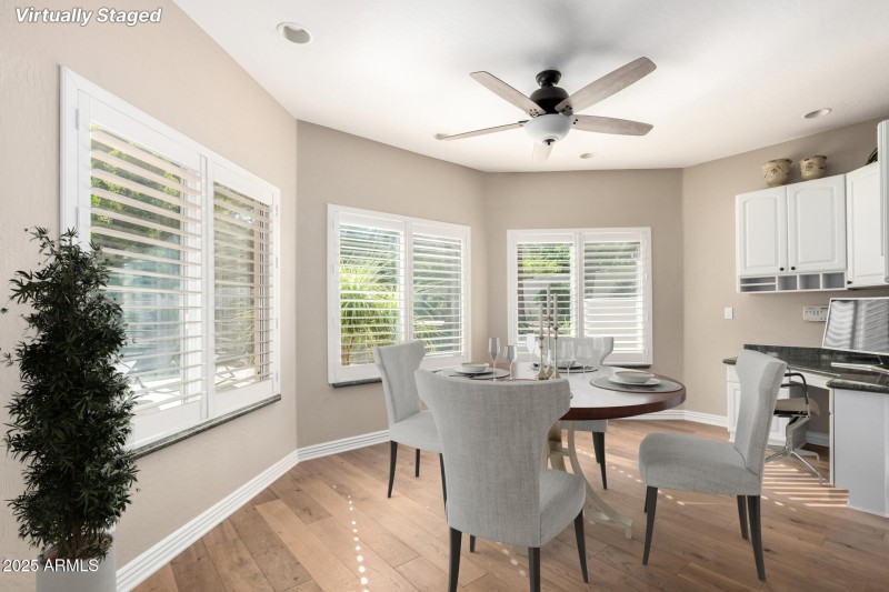 Dining Nook Virtually Staged